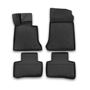 Mercedes GLK Floor Mats - Omac - Rubber TPE - Black - 2014